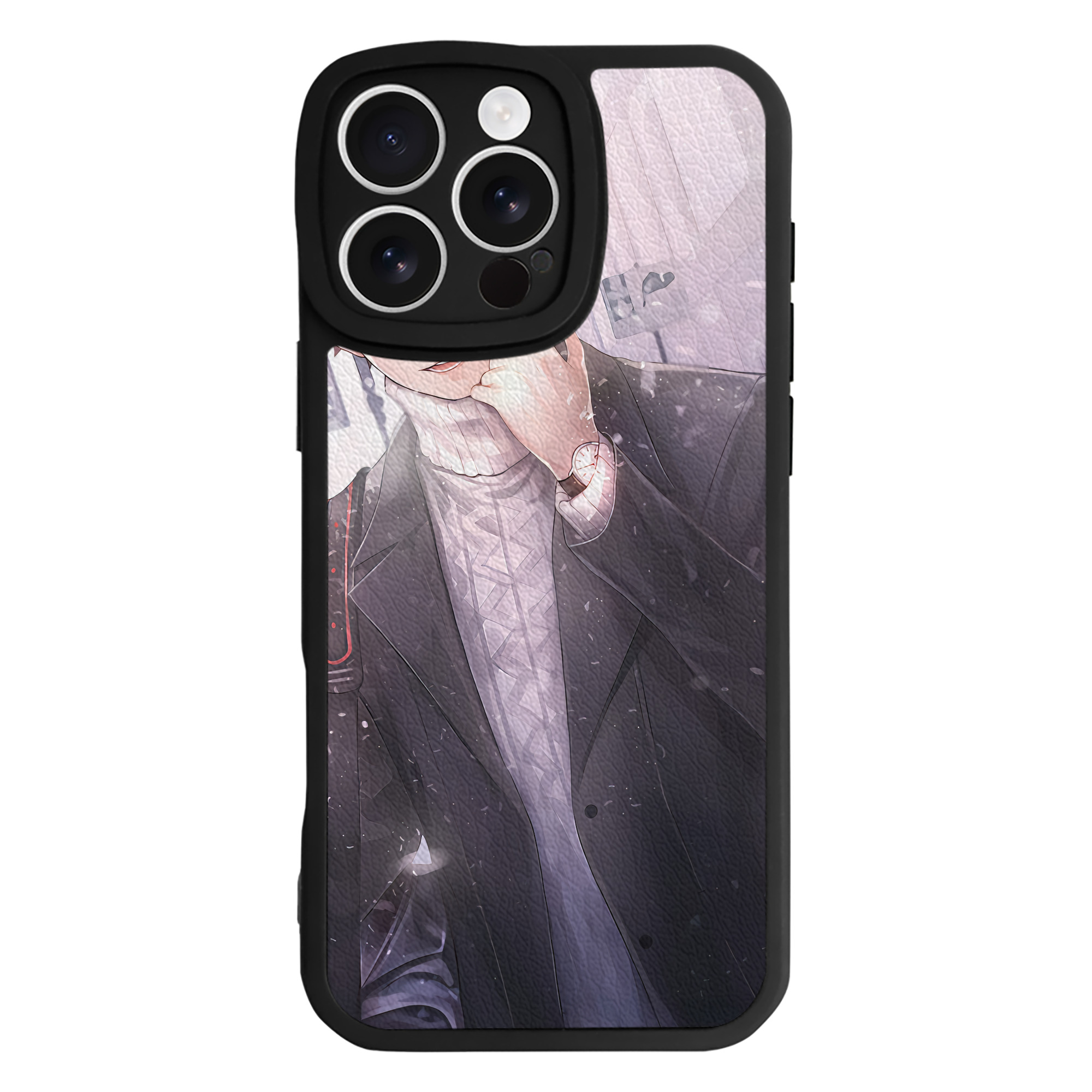 （画像用） ハイキュー!! Haikyu!! 【iPhone 16シリーズ対応】シリコンスマホケース（レザー調） 材質：シリコン
